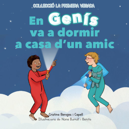 Portada cuento, En Genís va a dormir a casa d'un amic